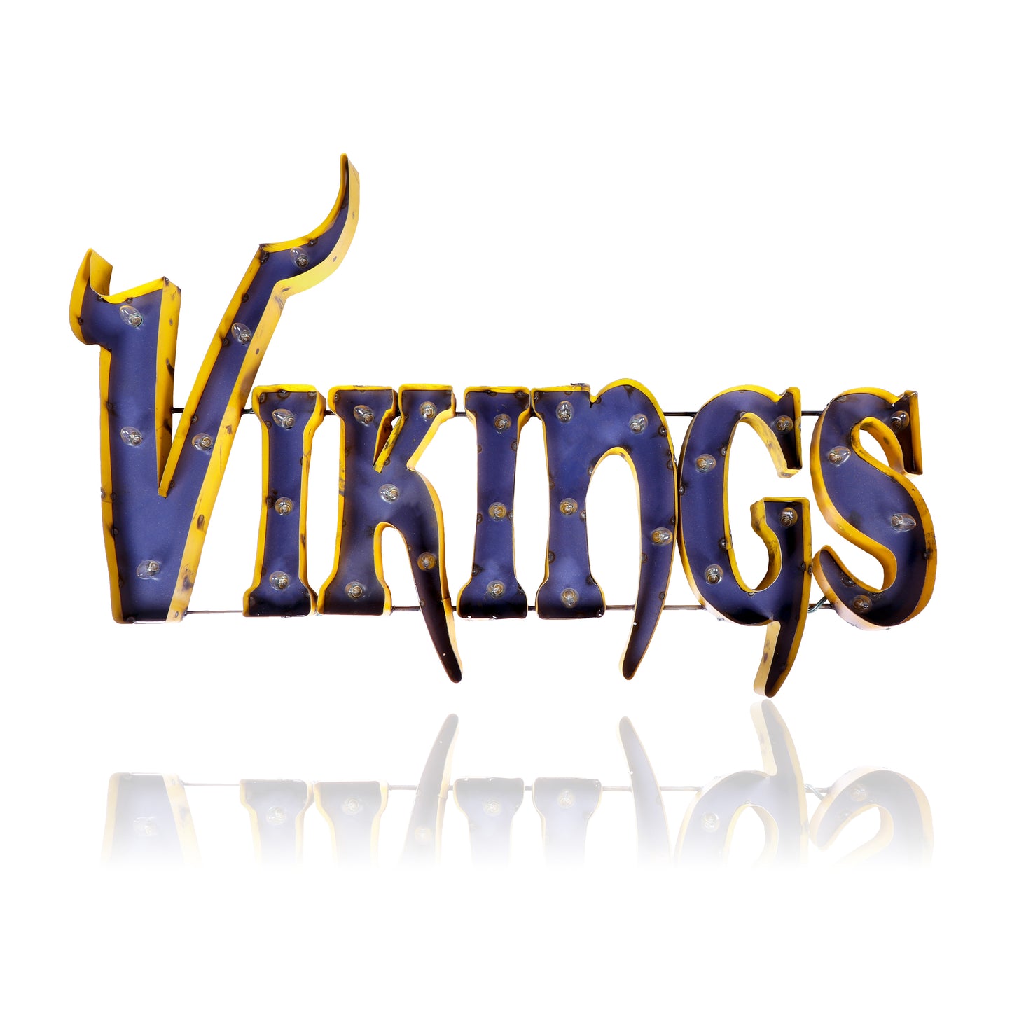 Minnesota Vikings lighted metal sign