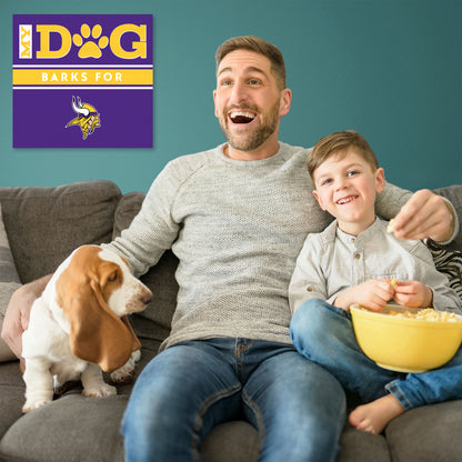 Minnesota Vikings my dog art sign