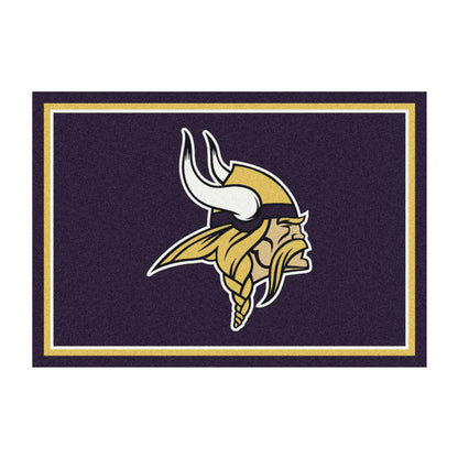 Minnesota Vikings distressed style area rug