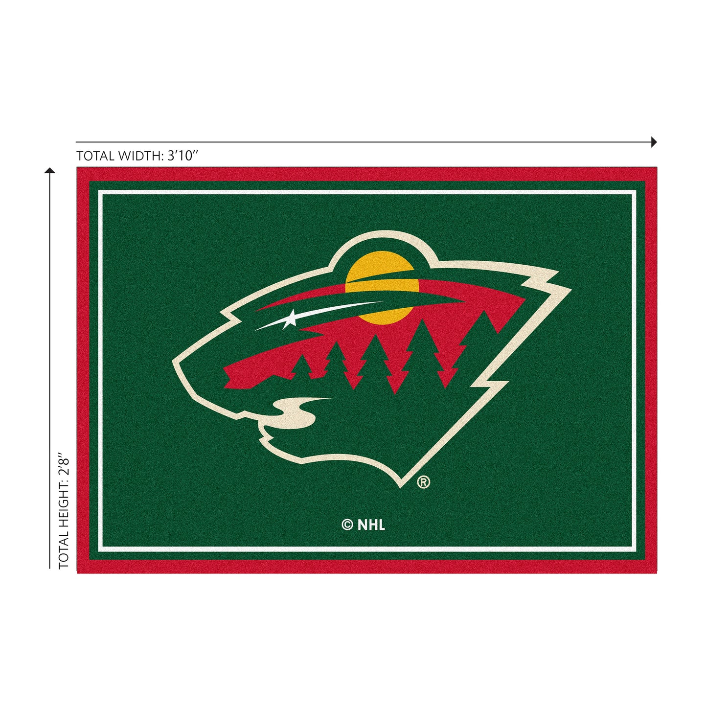 Minnesota Wild Welcome Mat Dimensions