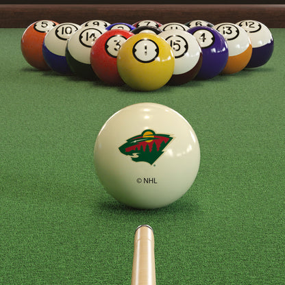 Minnesota Wild logo pool ball set