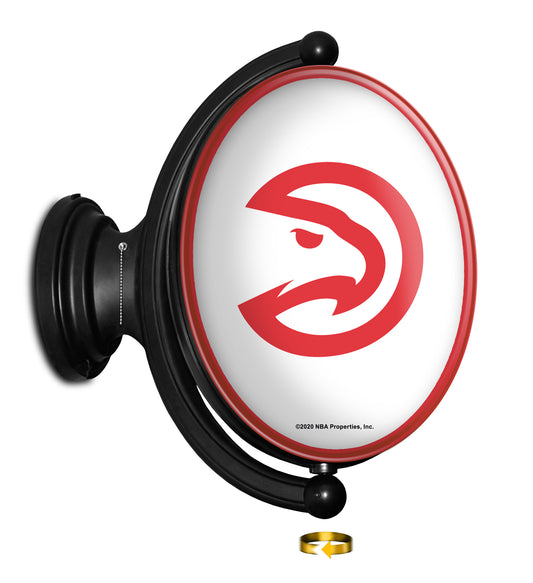 Atlanta Hawks Oval Rotating Wall Sign
