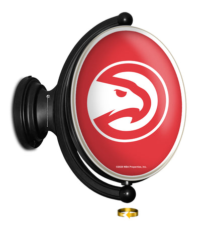 Atlanta Hawks Oval Rotating Wall Sign
