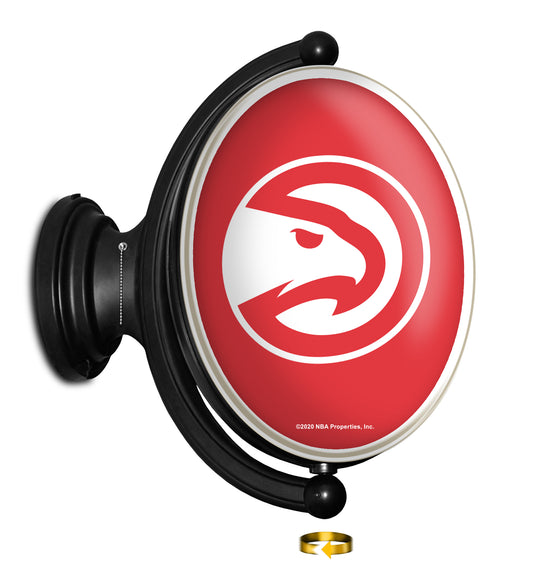 Atlanta Hawks Oval Rotating Wall Sign