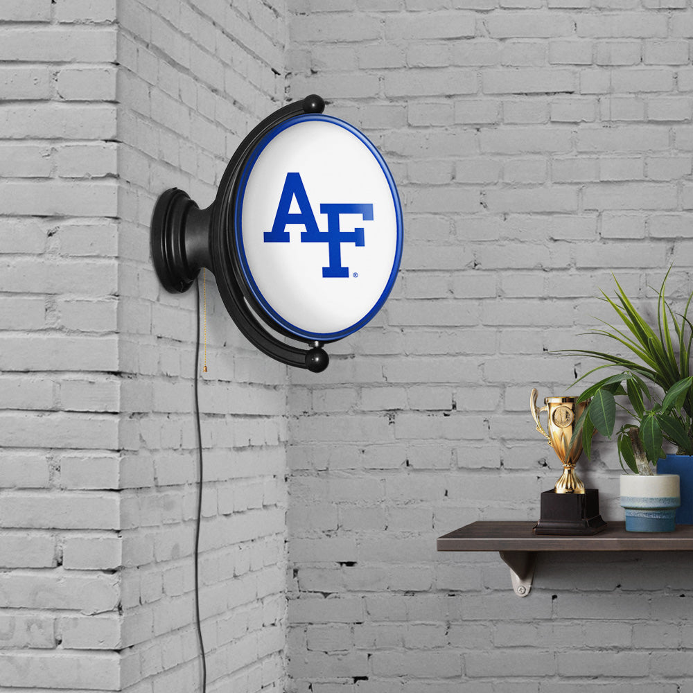 Air Force Falcons Oval Rotating Wall Sign Room View