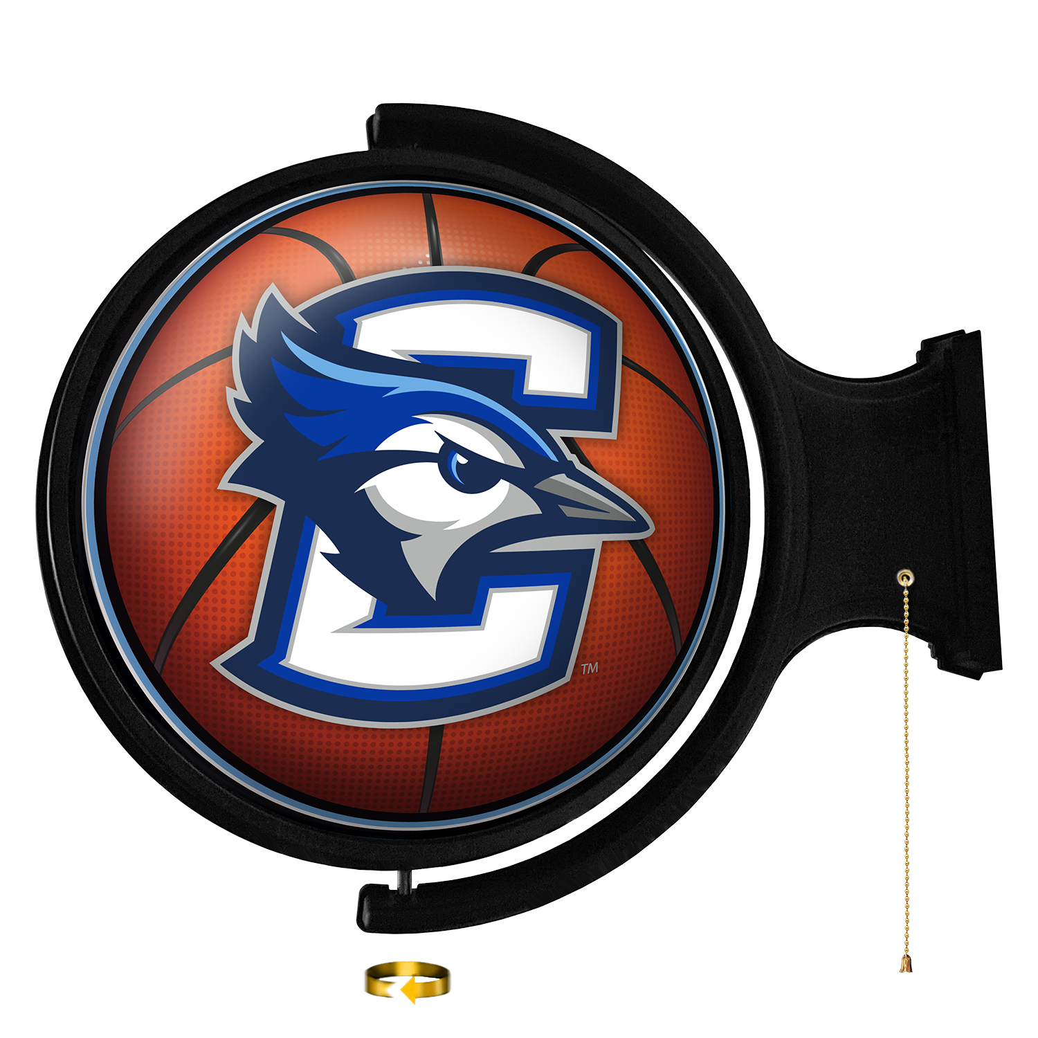 Creighton Blue Jays Round Basketball Rotating Wall Sign