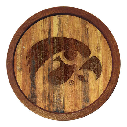 Iowa Hawkeyes Branded Barrel Top Sign