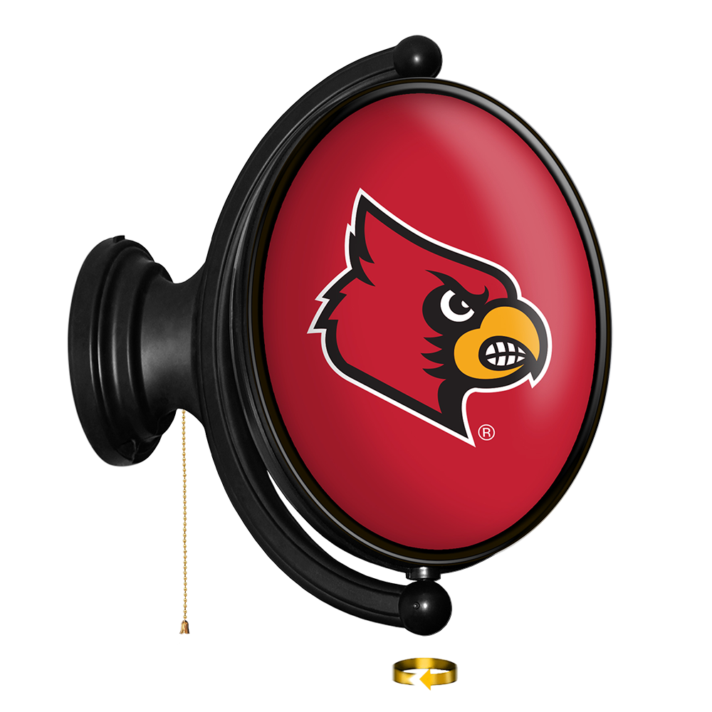 Louisville Cardinals Oval Rotating Wall Sign
