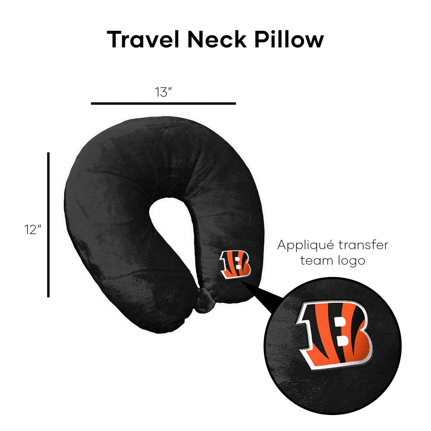 Cincinnati Bengals Travel Roll Pillow Dimensions