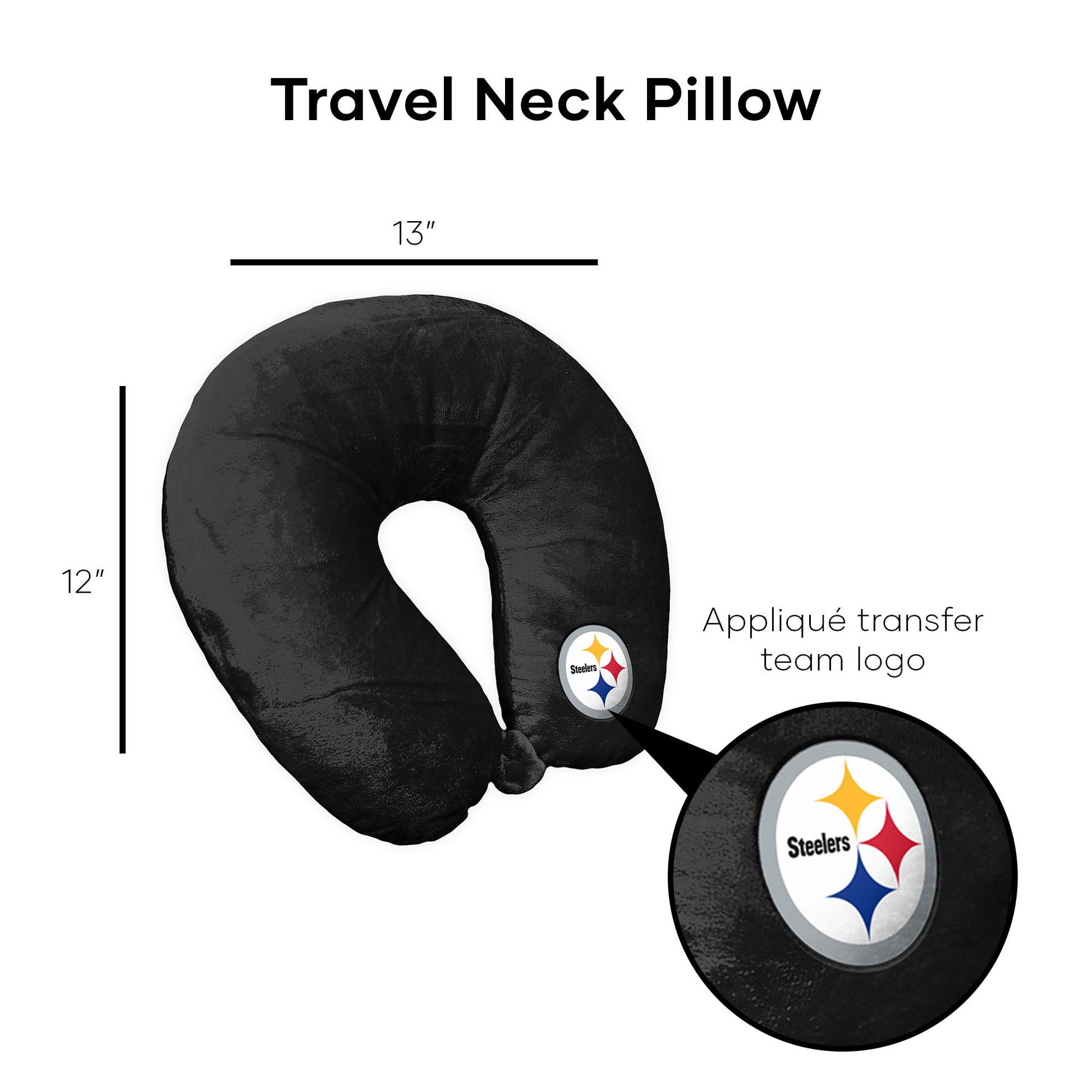 Pittsburgh Steelers Travel Roll Pillow Dimensions