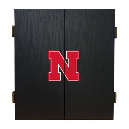 Nebraska Cornhuskers Dart Board Cabinet