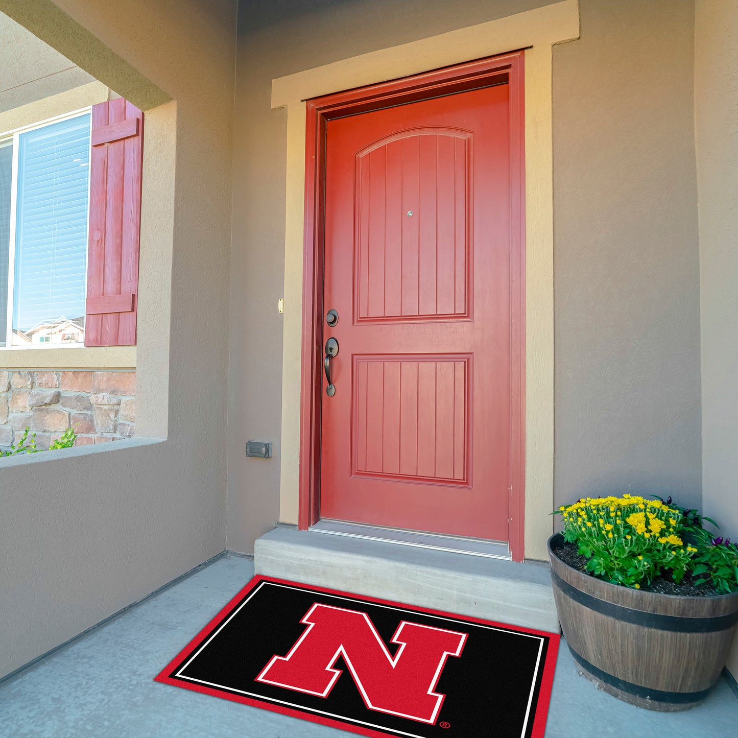 Nebraska Cornhuskers Front Door Mat