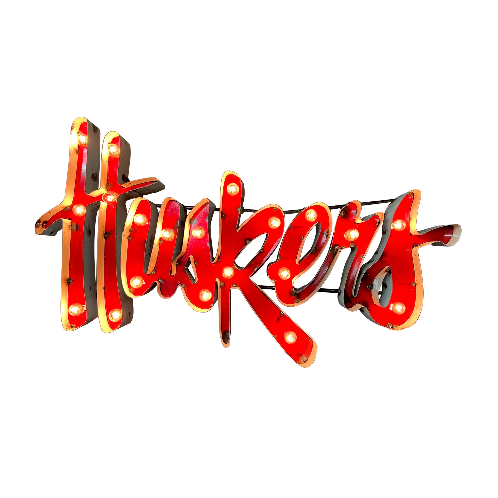 Nebraska Cornhuskers lighted metal sign