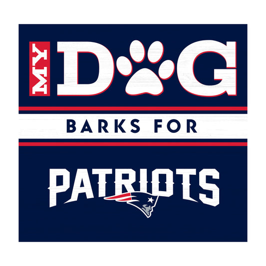 New England Patriots dog sign