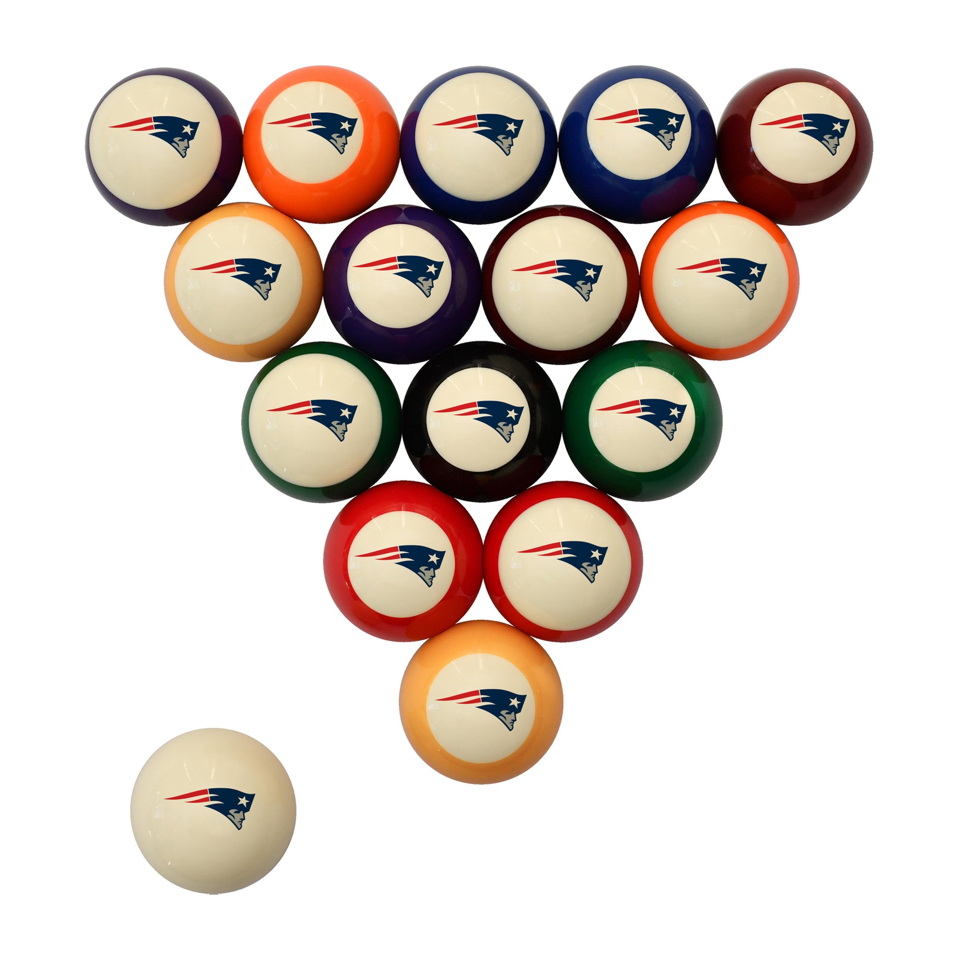 New England Patriots logo billiards balls