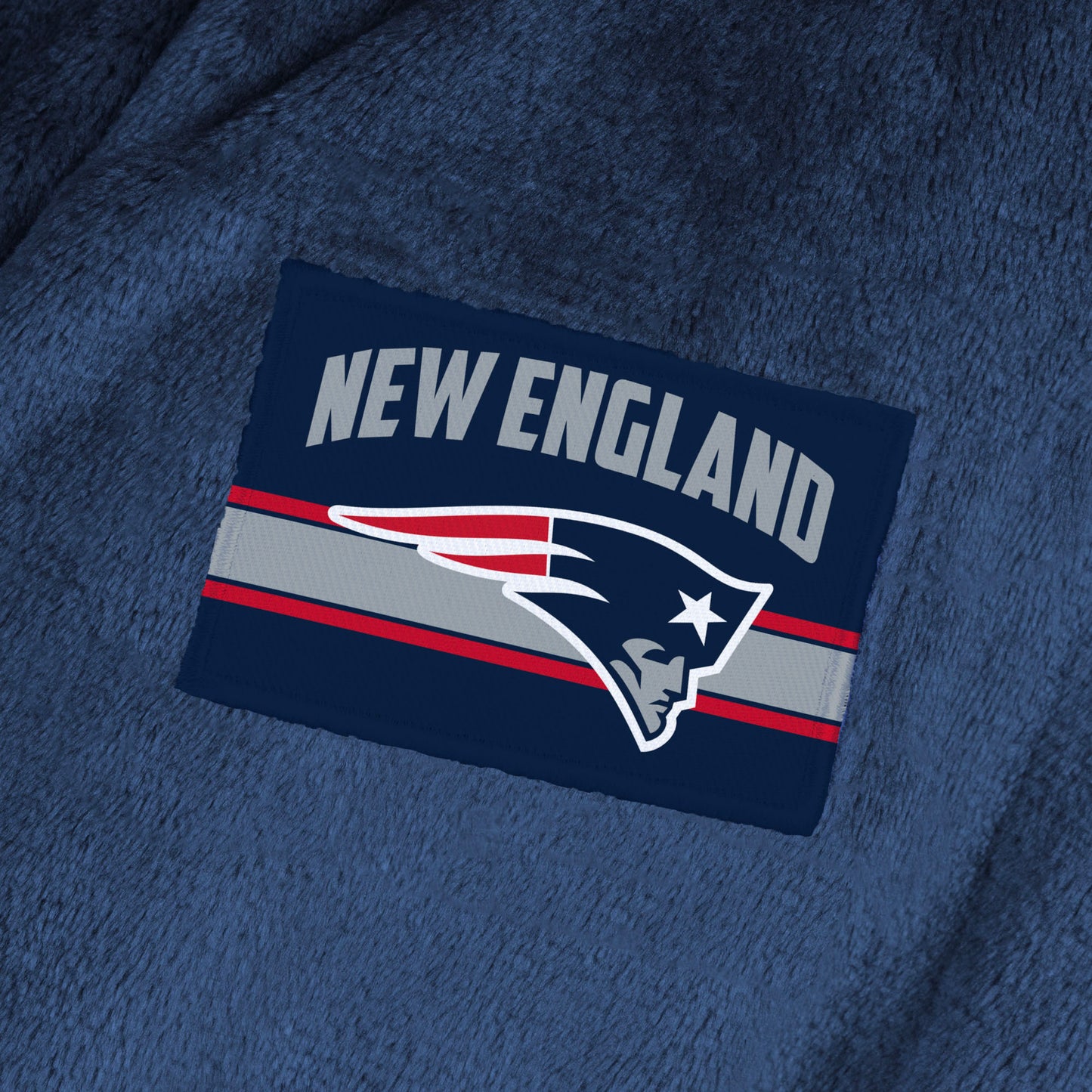 New England Patriots team color bathrobe patch