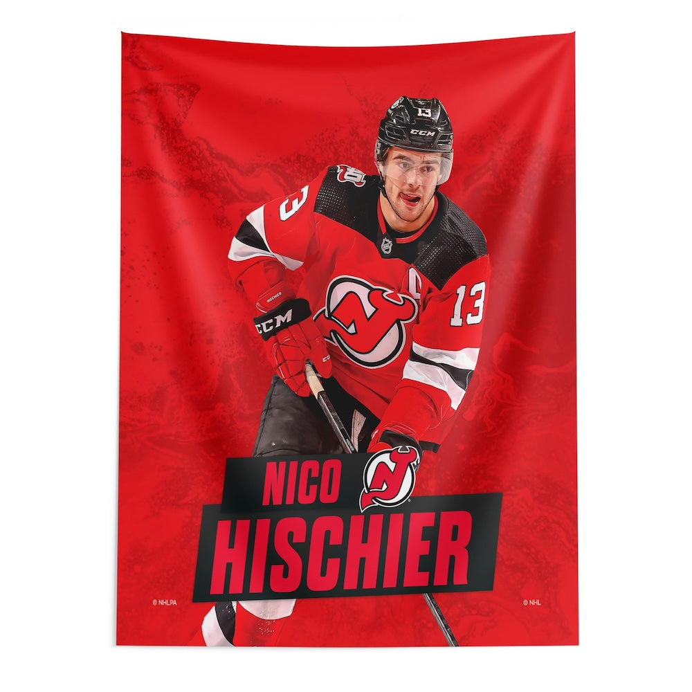 New Jersey Devils Nico Hischier wall hanging