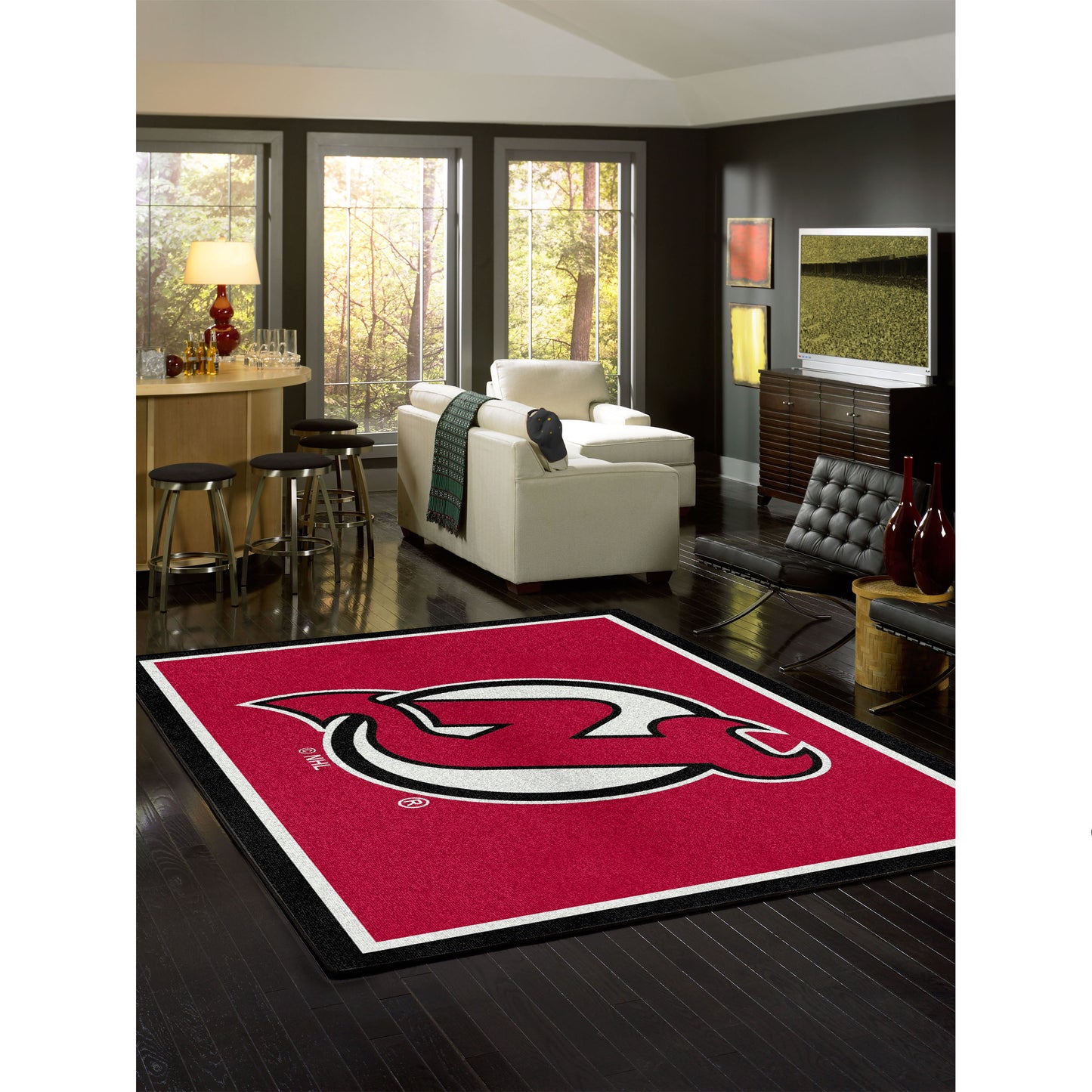 New Jersey Devils spirit style area rug life