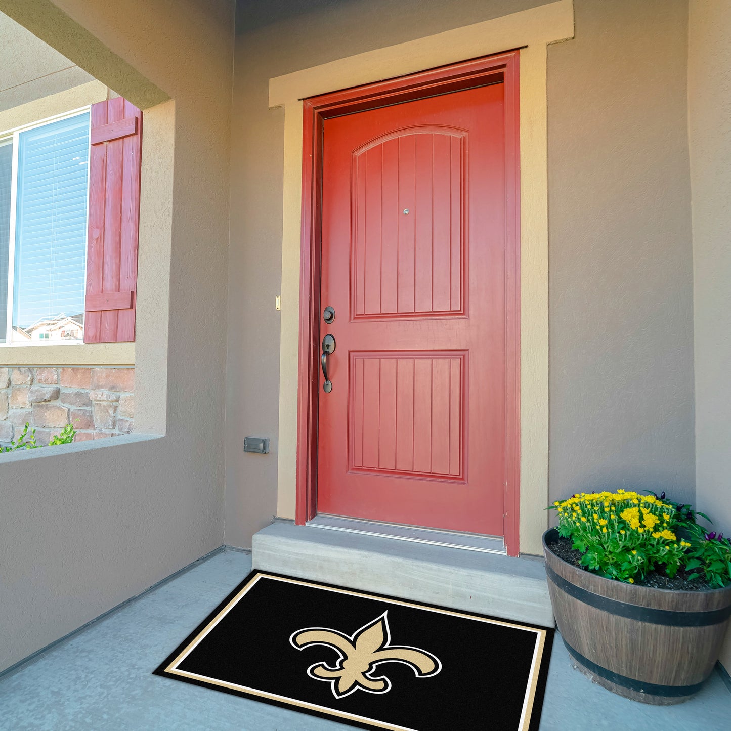 New Orleans Saints Front Door Mat
