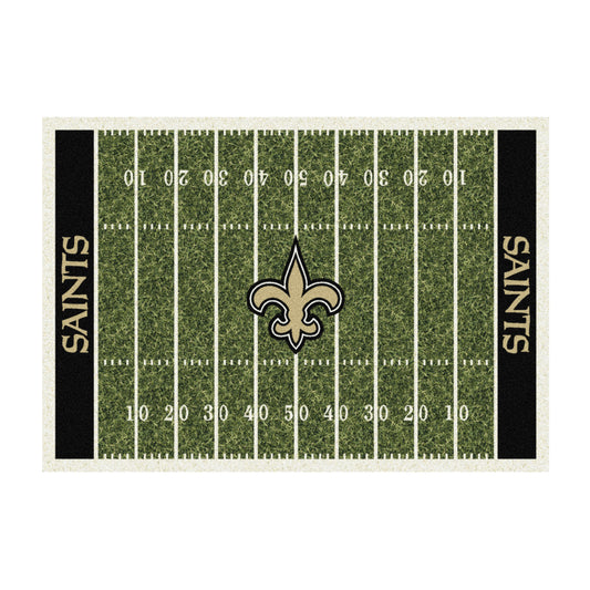New Orleans Saints home field style area rug