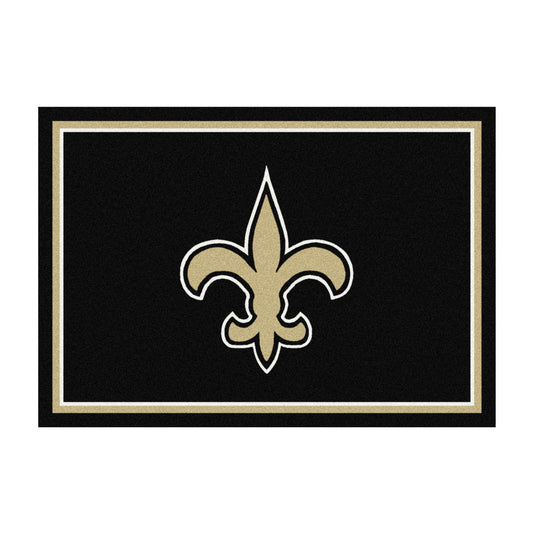 New Orleans Saints distressed style area rug