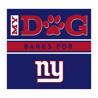 New York Giants dog sign