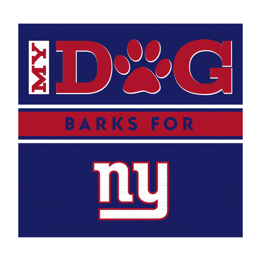 New York Giants dog sign