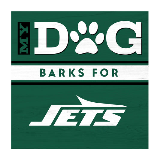 New York Jets dog sign