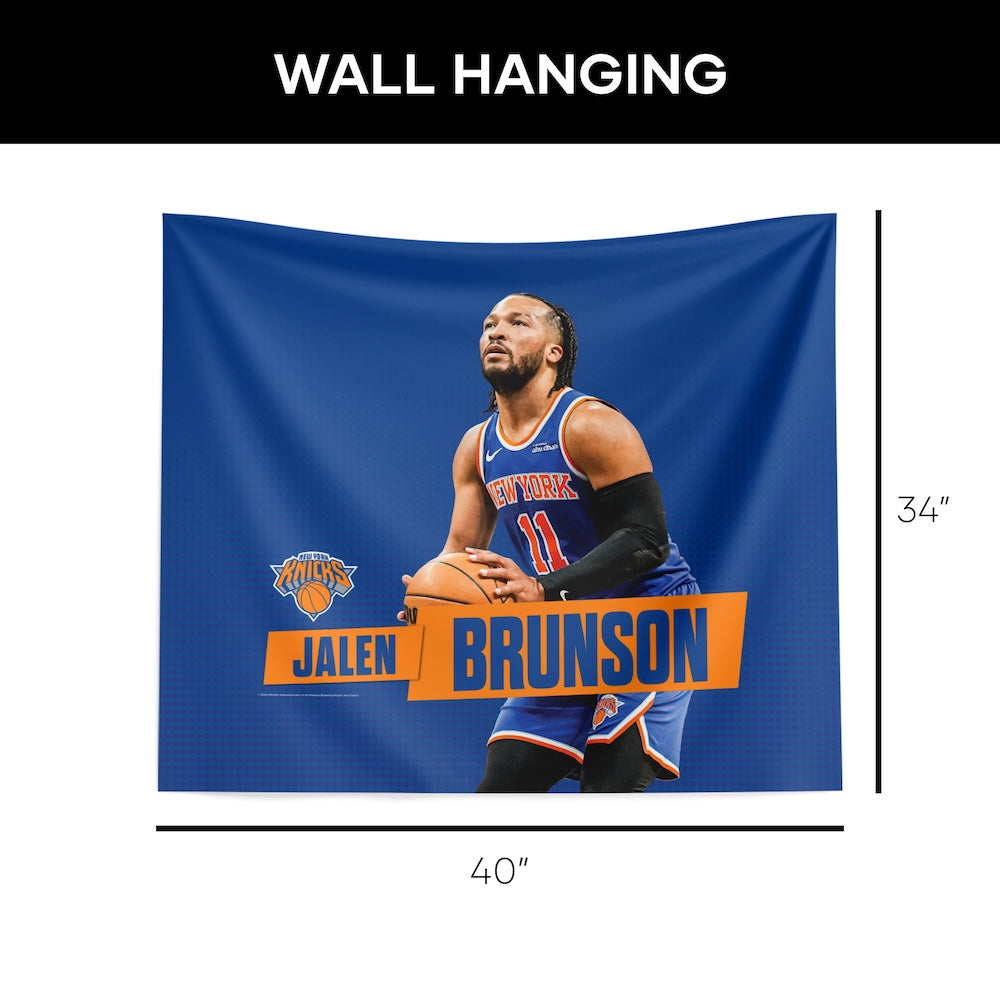 New York Knicks Jalen Brunson wall hanging dimensions