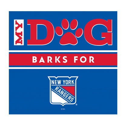 New York Rangers dog sign