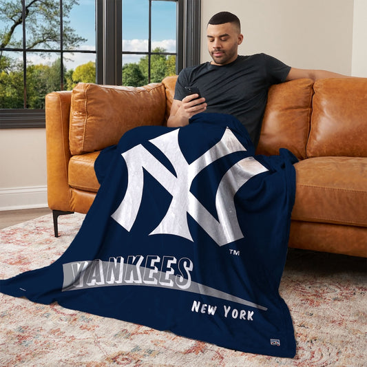 New York Yankees CC throwback silk touch blanket