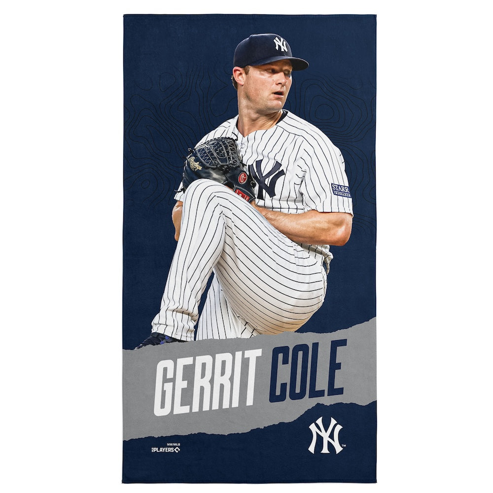 New York Yankees Gerrit Cole beach towel