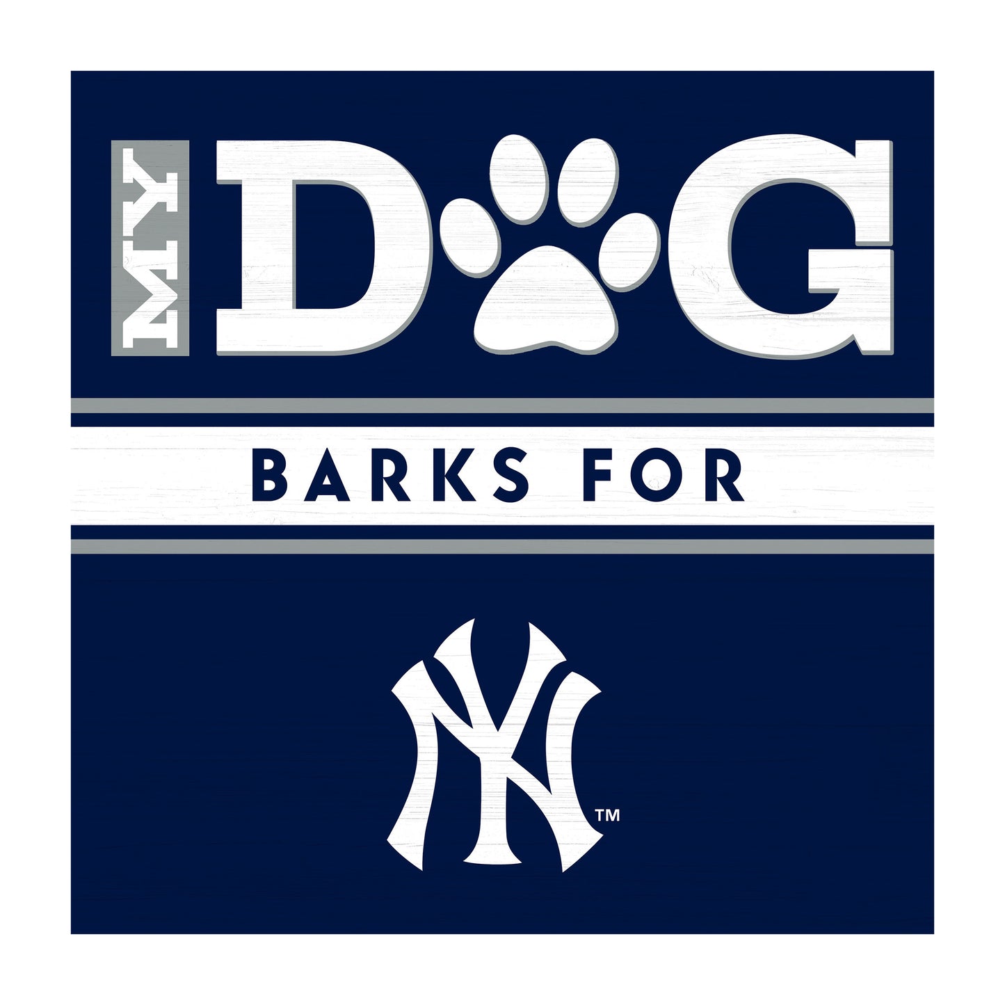 New York Yankees dog sign