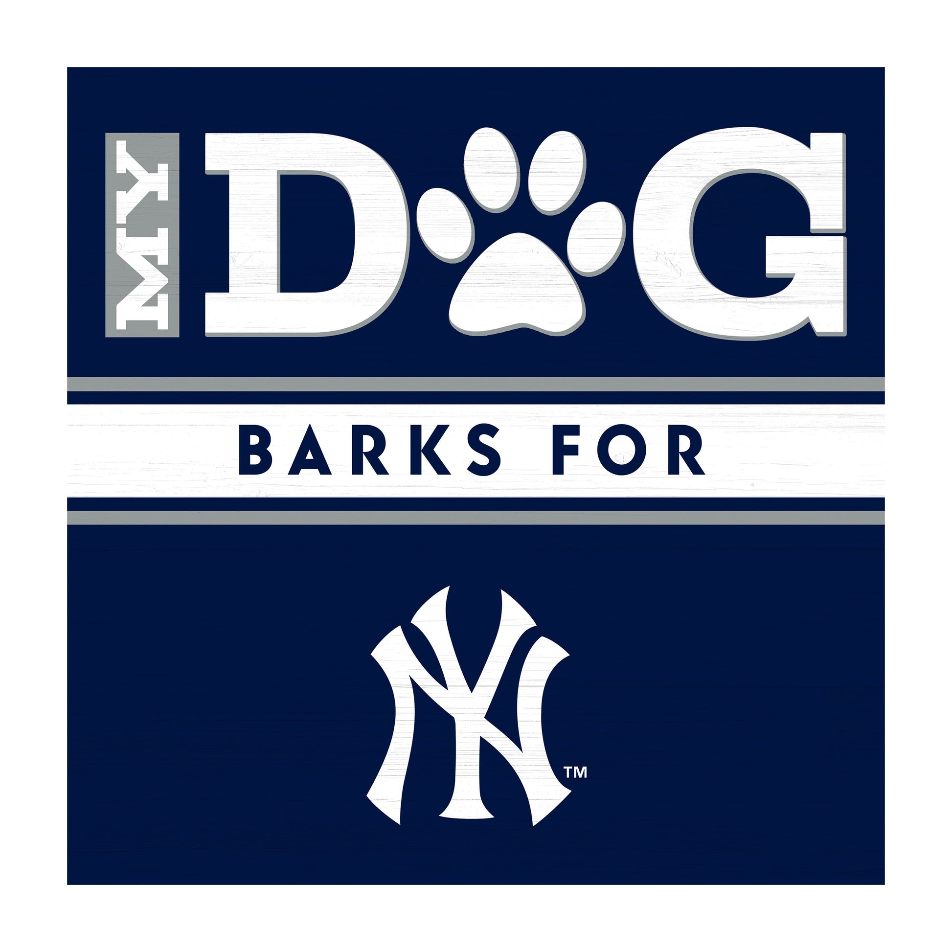 New York Yankees dog sign