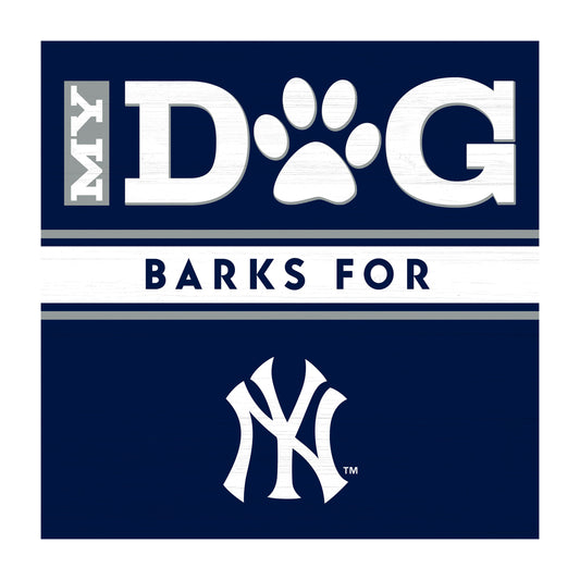 New York Yankees dog sign