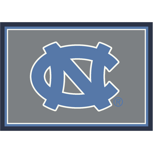 North Carolina Tar Heels distressed style area rug