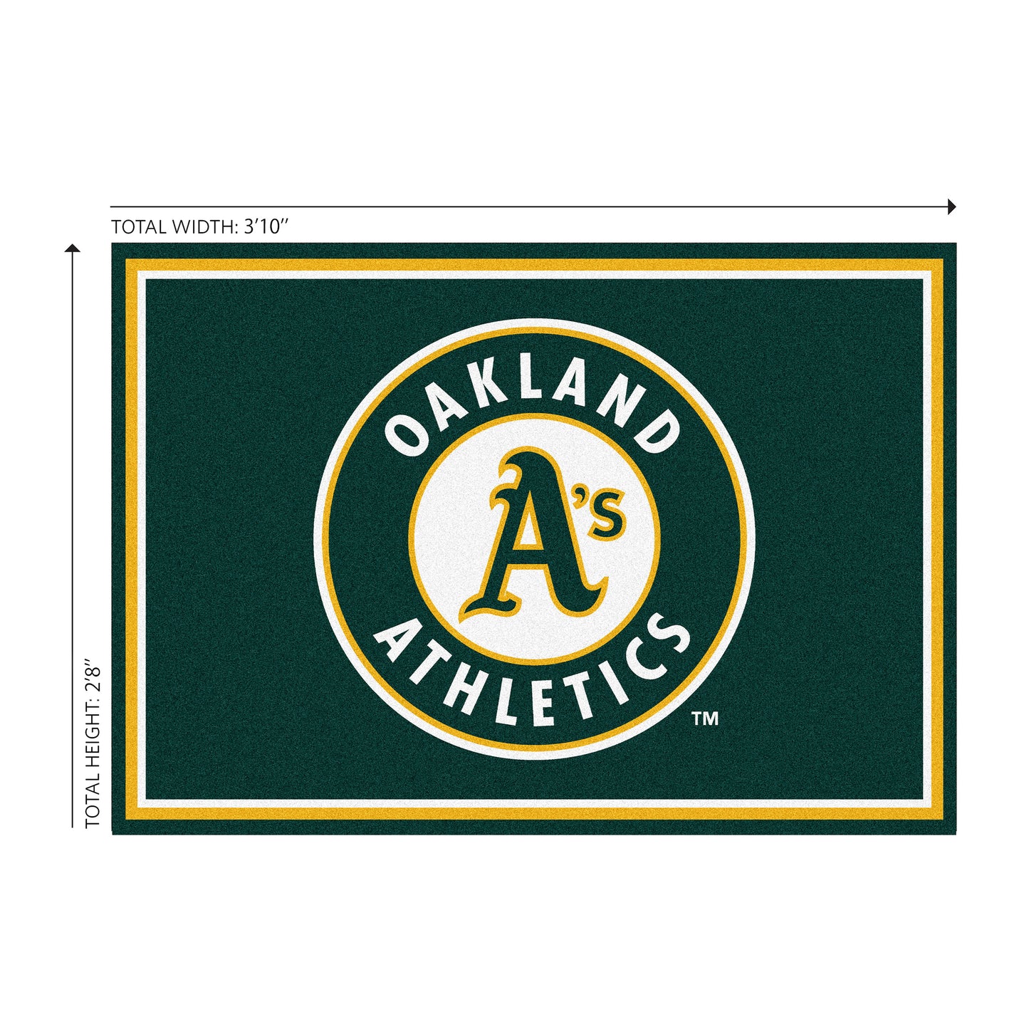 Oakland A's Welcome Mat Dimensions