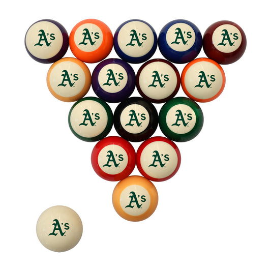 Oakland A's logo billiards balls