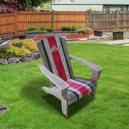 Ohio State Buckeyes Outdoor Painted Adirondack Chair