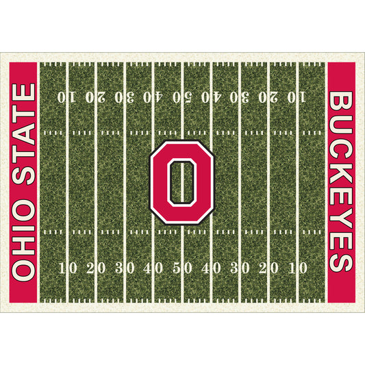 Ohio State Buckeyes home field style area rug