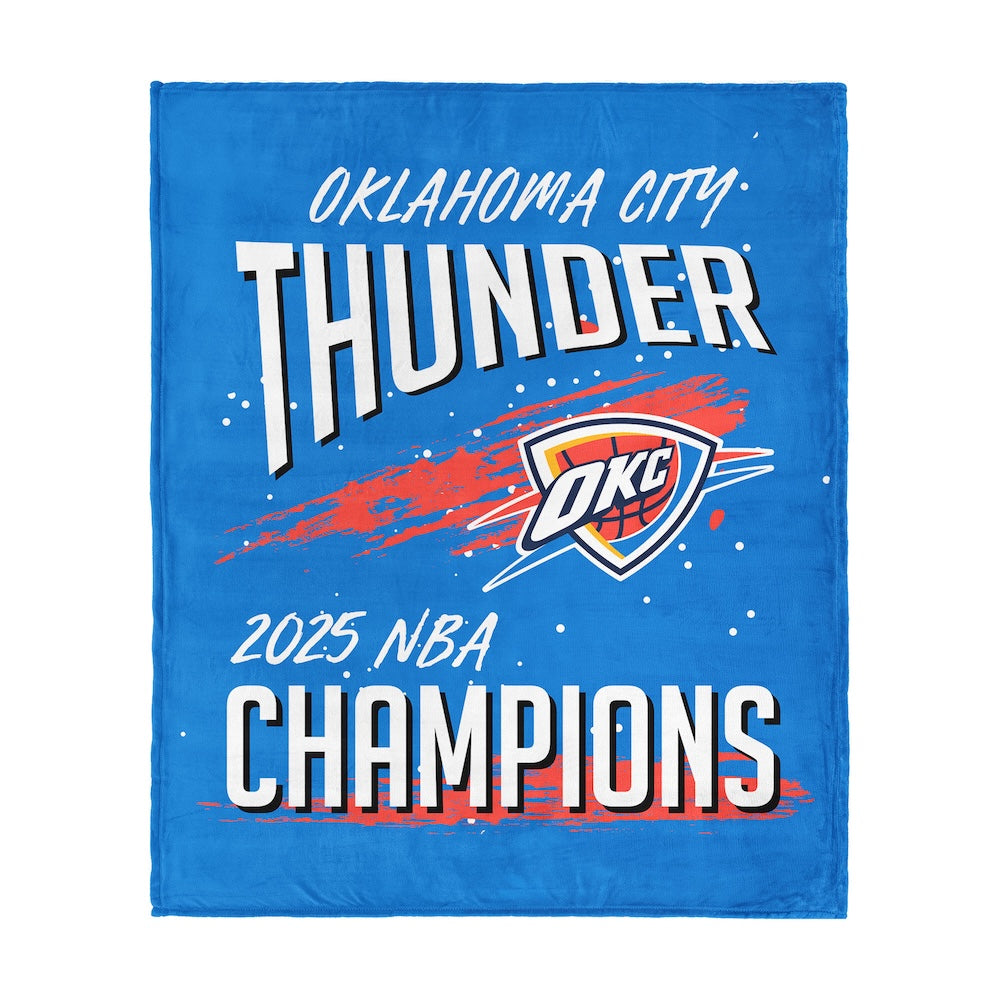 Oklahoma City Thunder NBA Champions blanket