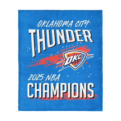 Oklahoma City Thunder NBA Champions blanket