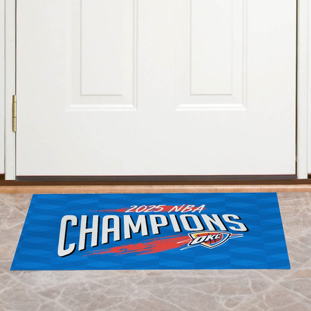 Oklahoma City Thunder NBA Champions floor mat