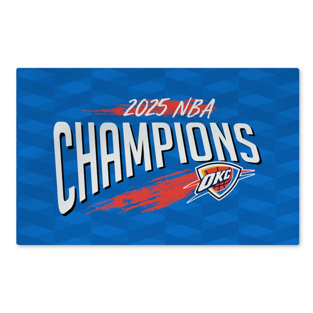Oklahoma City Thunder NBA Champions rug
