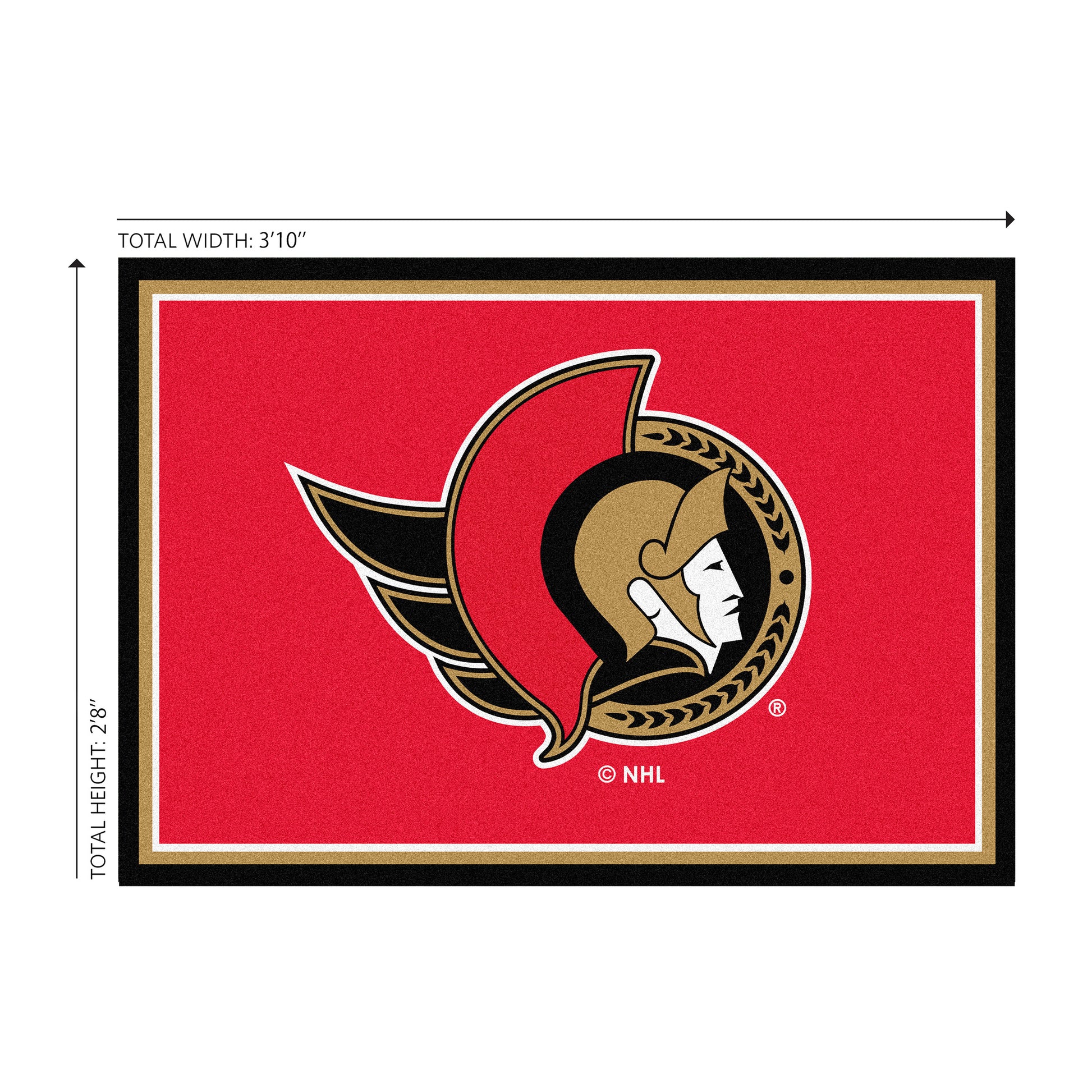 Ottawa Senators Welcome Mat Dimensions