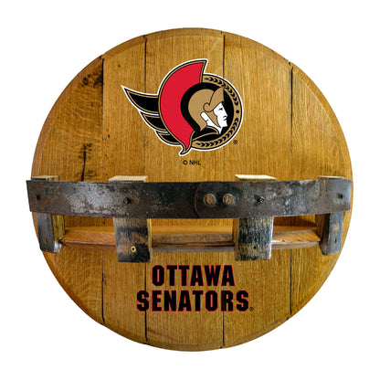 Ottawa Senators whiskey barrel shelf