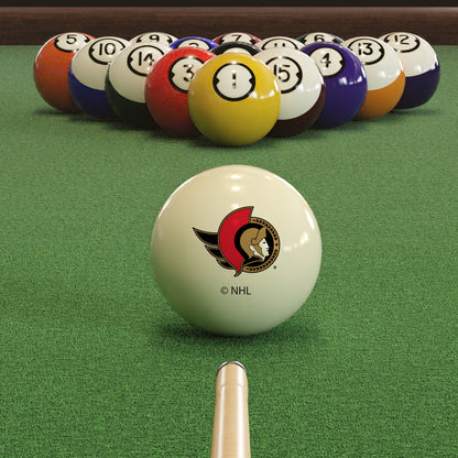 Ottawa Senators logo pool ball set