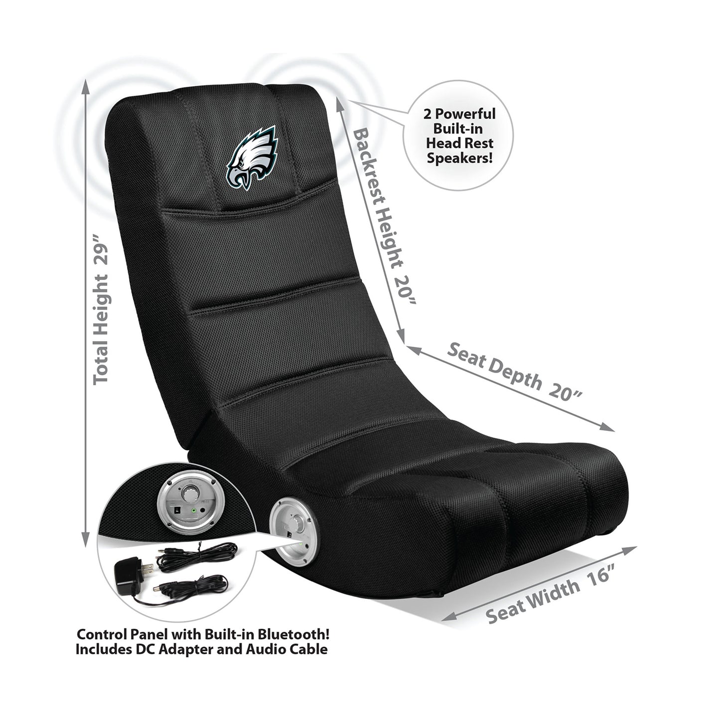 Philadelphia Eagles kids gaming rocking chair