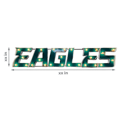 Philadelphia Eagles lighted metal retro sign