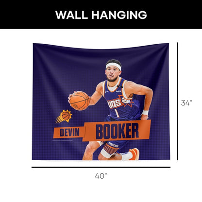 Phoenix Suns Devin Booker wall hanging dimensions